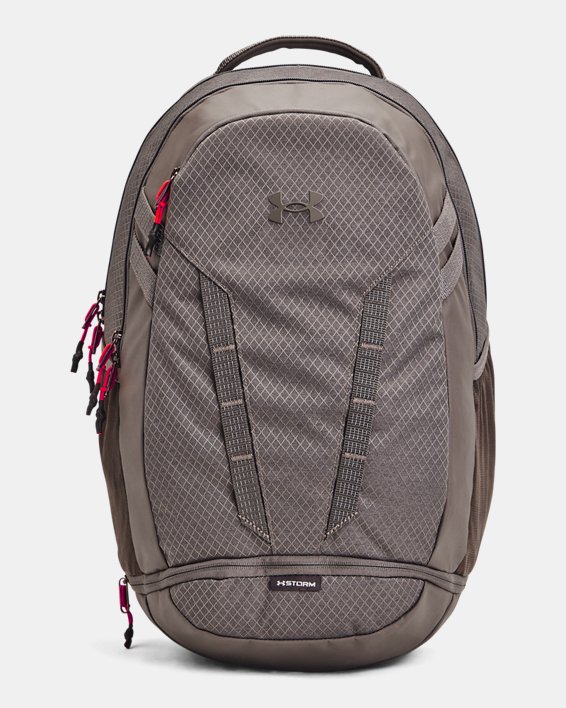 UA Hustle 5.0 Ripstop Backpack, Brown, pdpMainDesktop image number 0